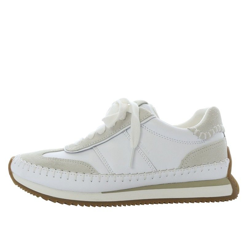 コールハーン COLE HAAN グランドプロ プルミエール ランナー スニーカー ローカット カーフレザー スエード 5.5B ホワイト|シルバーバーチW32302 |YO5 S