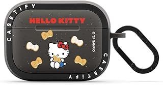 CASETiFY バウンス AirPods Pro ケース 第1世代 - 第2世代 - Hello Kitty Biscuit Earbuds Case - マットチャコール