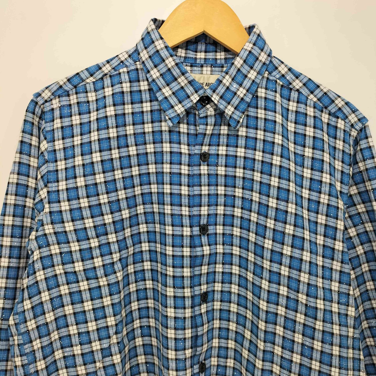 ビームス BEAMS FUTURE ARCHIVE 25SS / GLITTER NELCHECK SHIRT メンズ