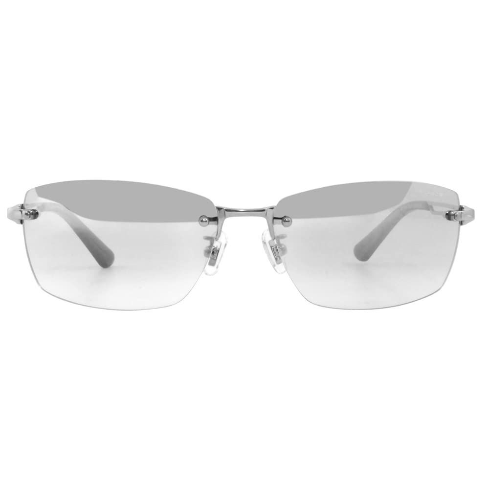 POLICE サングラス SPLG 39 J 583 X 60 モデル WIND ウィンド ツーポイント フチなし メンズ スクエア チタニウム ミラーレンズ