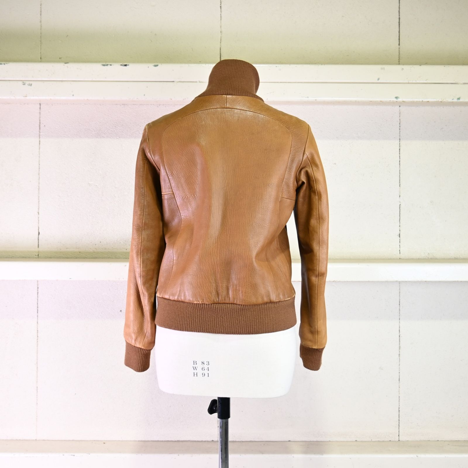 ○ RUFFO ルッフォ レザー ジップアップ ブルゾン ジャケット