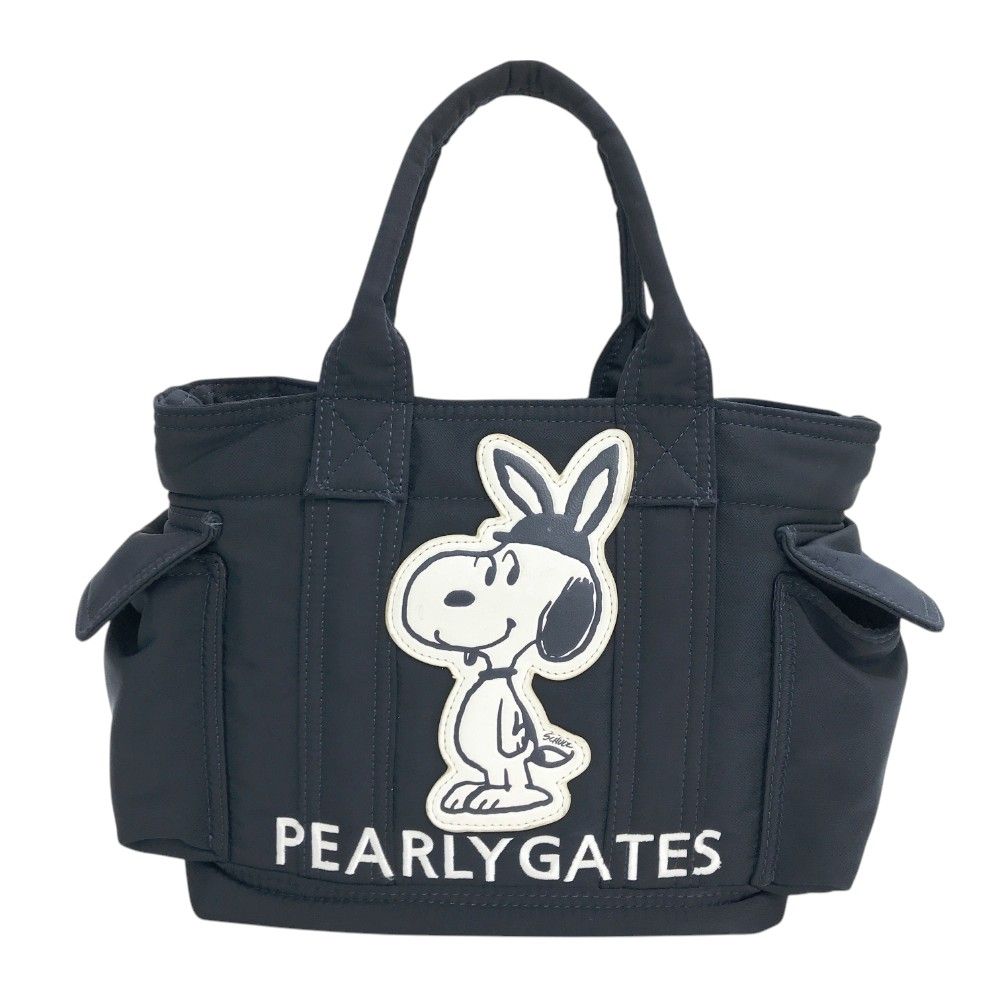 PEARLY GATES パーリーゲイツ ×PEANUTS カートバッグ ネイビー系