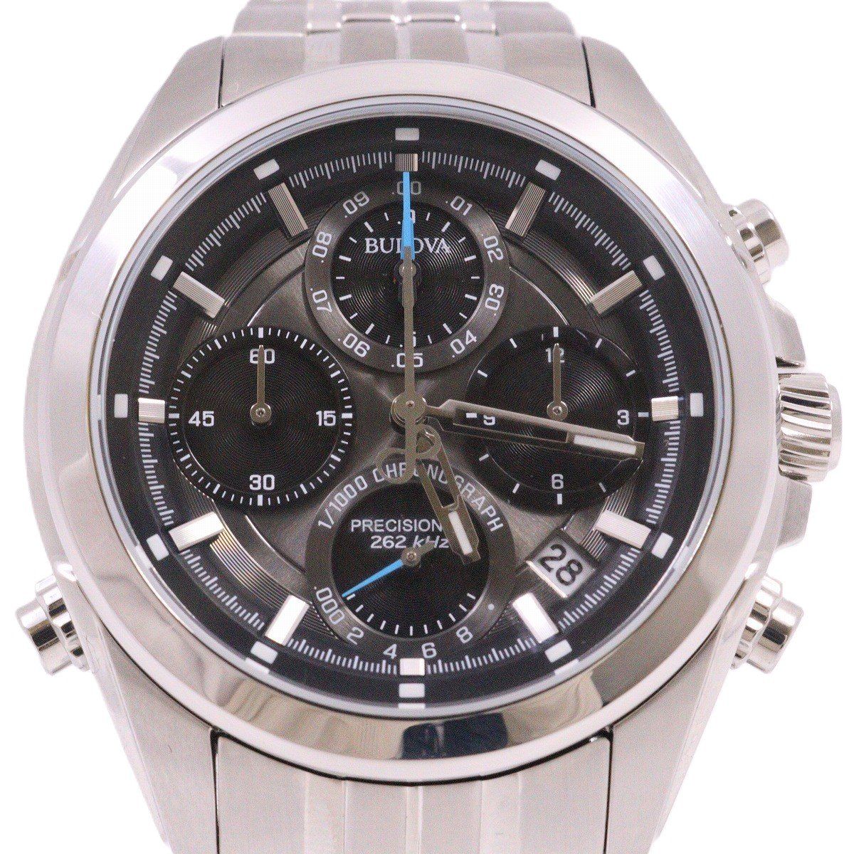 【在庫一掃】 美品】BULOVA クォーツ クロノグラフ プレシジョニスト ブローバ ブローバ