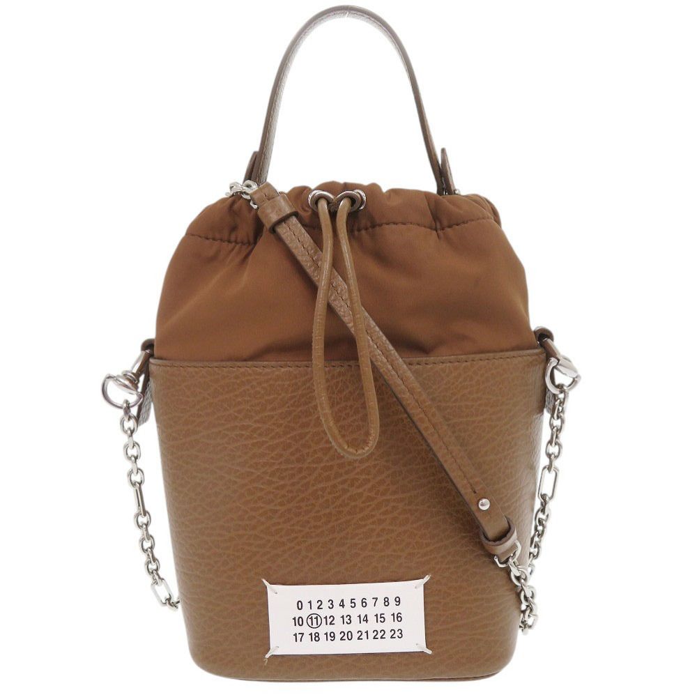 美品 メゾン マルジェラ 5AC バケットバッグ S61WG0035 P0396 レザー  