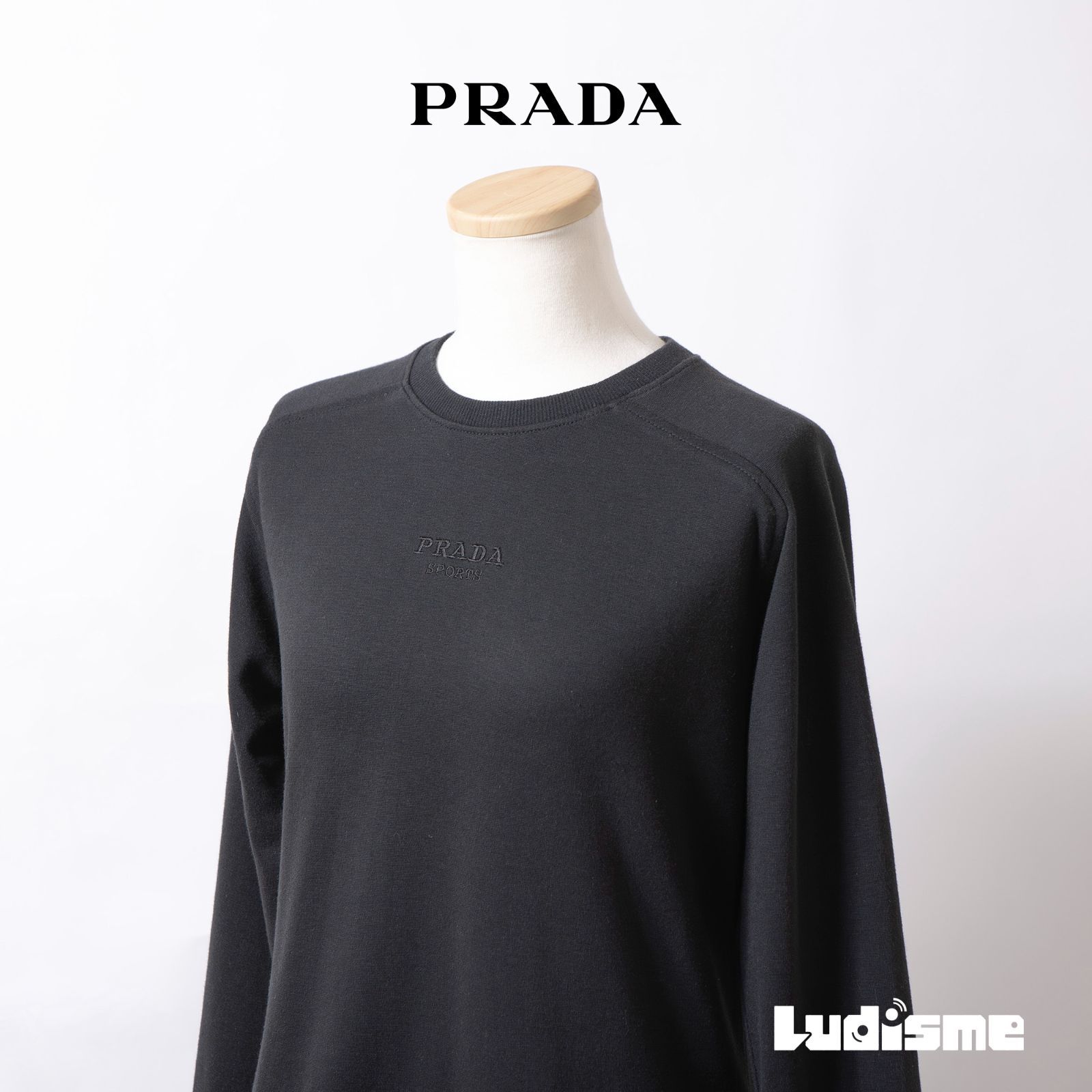プラダ PRADA SPORTS ロングスリーブ Tシャツ ラグランスリーブ 刺繍