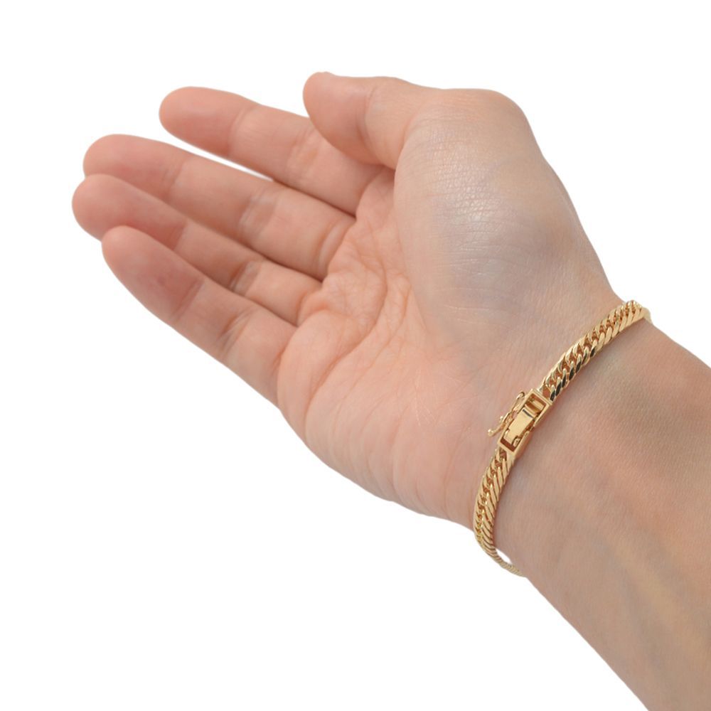 【18金】トリプル喜平ブレスレット10g超え 18金ブレスレット 8面トリプル喜平チェーン 日本製 18金 約10g