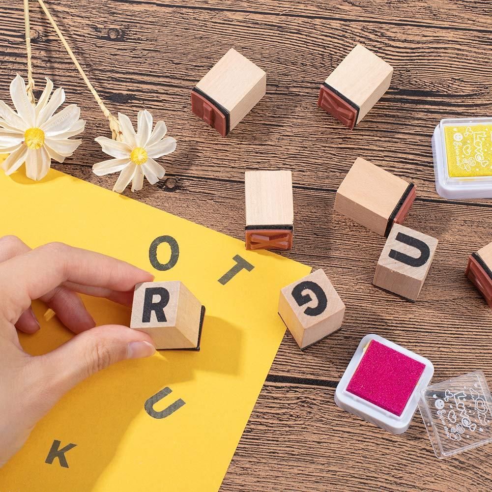 人気商品 手芸用 シンボルスタンプ スタンプ スタンプ 手紙日記とスクラップブッキング アルファベット 木製 ウッド レター A~Z 30個 PandaHall WWW_NOITHATQUANGTHANH_NET