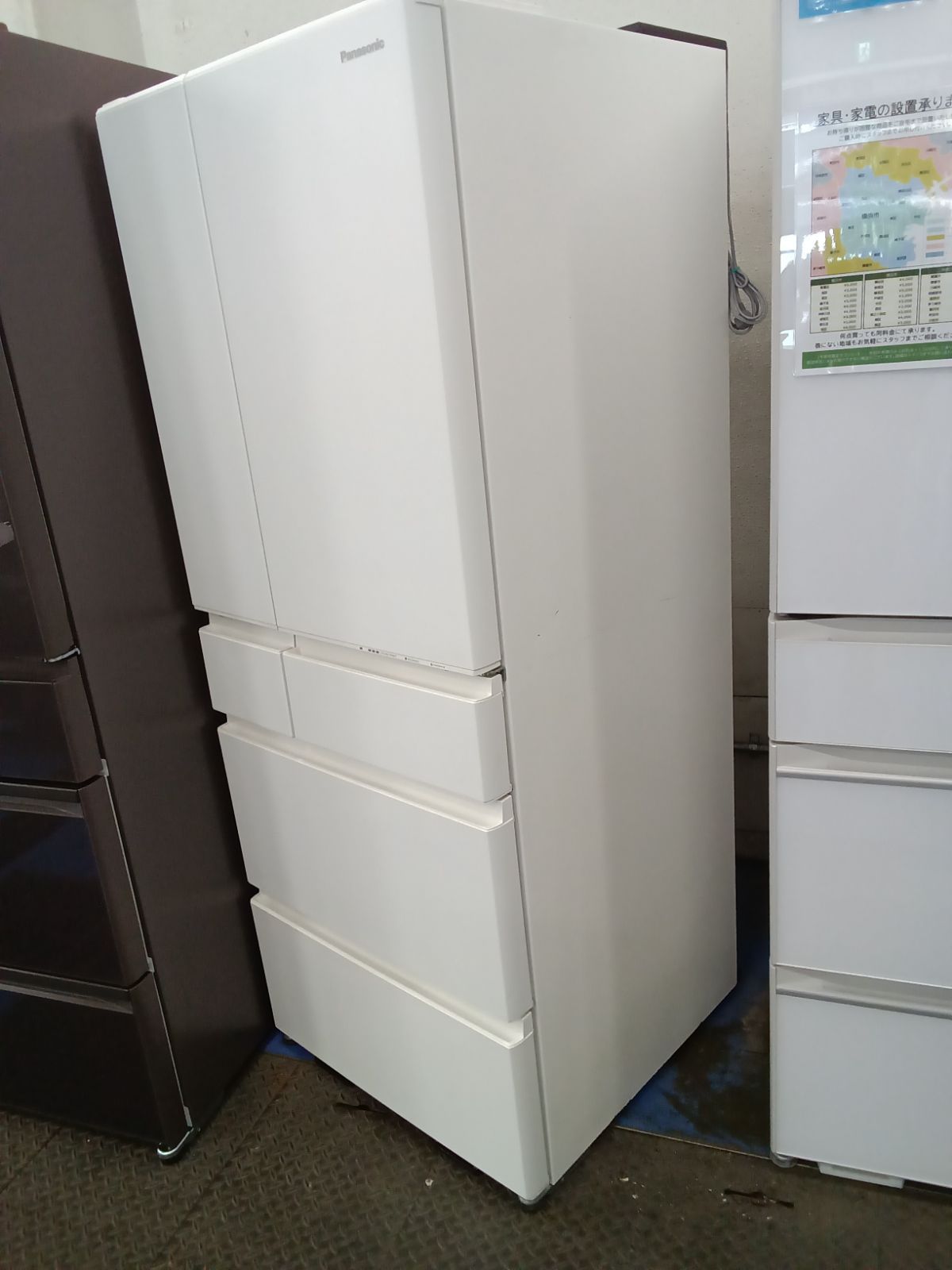 〇 関東地域 販売 送料無料 Panasonic パナソニック 冷蔵庫 2025年製 483L NR-F488MEX-W