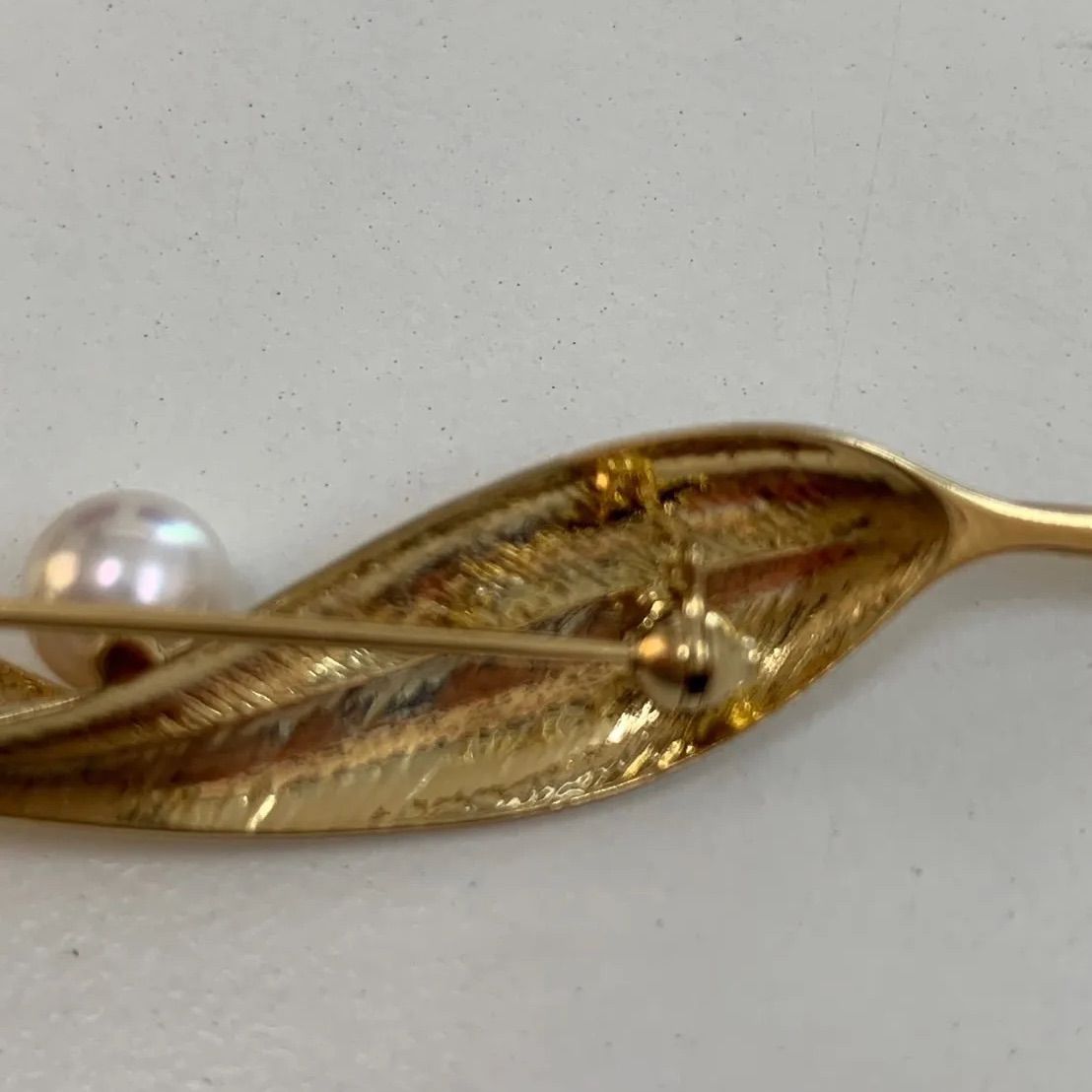 極美品　MIKIMOTO ミキモト　アコヤ真珠　パール　ブローチ　リーフ 楽天市場】ミキモト ブローチ MIKIMOTO リーフ 真珠 3.5~6.4mm