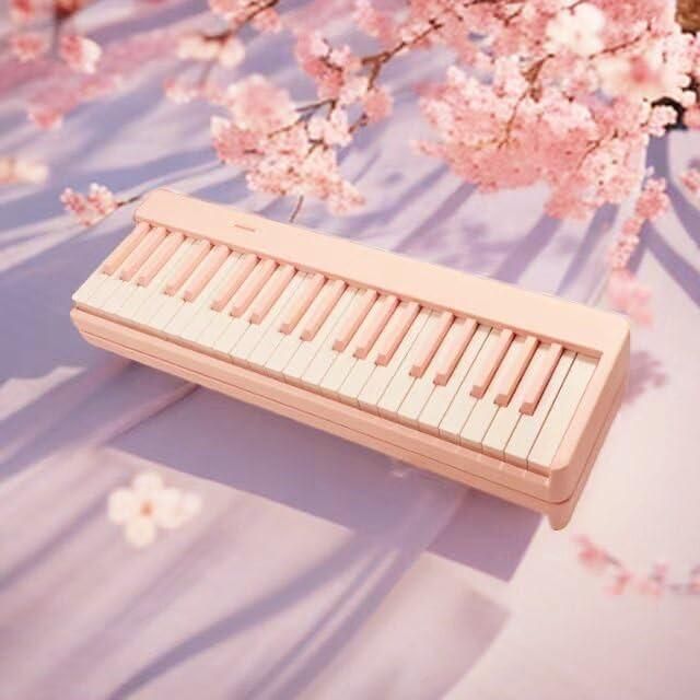 新品 電子ピアノ 88鍵盤 折りたたみ ピンク MIDI対応 初心者
