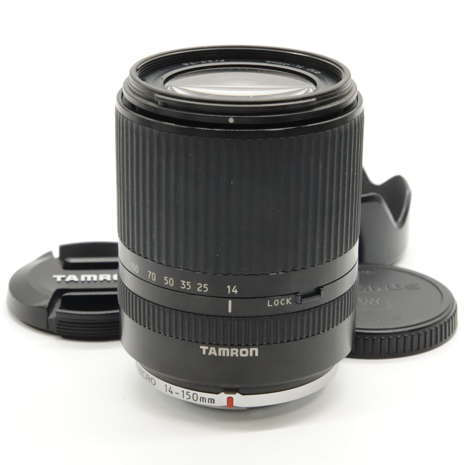 □美品□ TAMRON TAMRON 高倍率ズームレンズ 14-150mm F3.5-5.8 DiIII マイクロフォーサーズ用 ミラーレスカメラ  マイクロフォーサーズ専用 ブラック C001F-BLACK - メルカリ