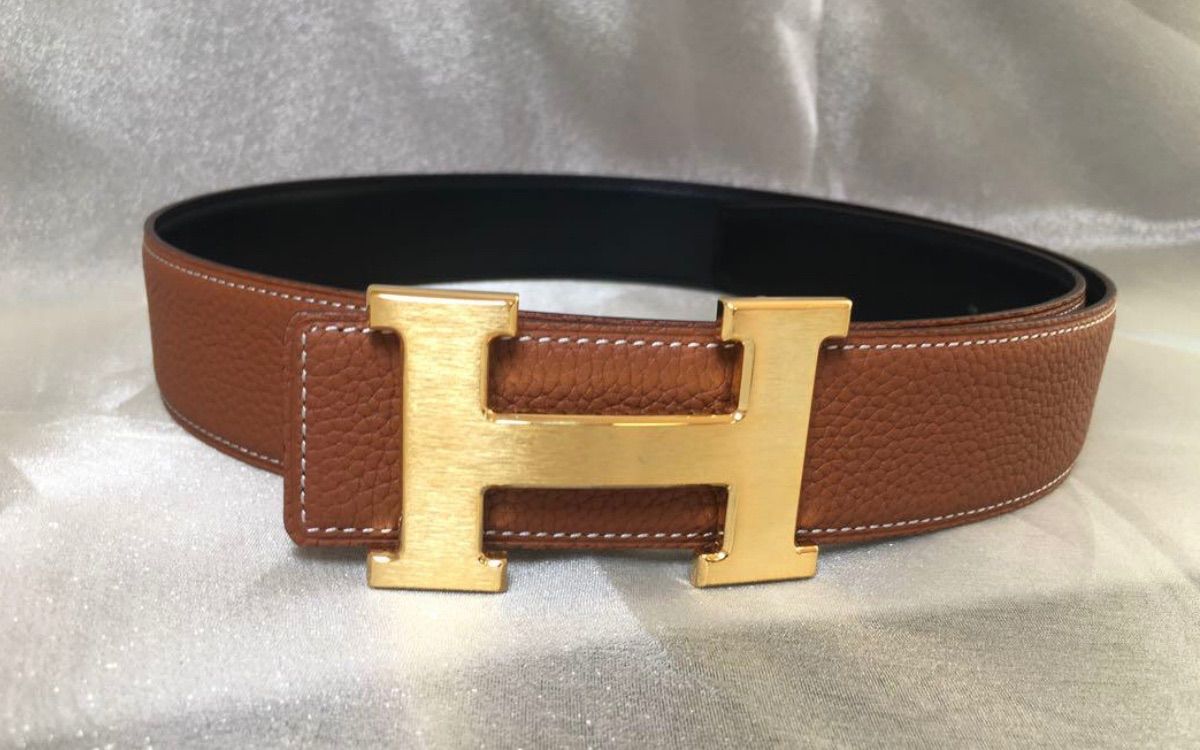 HERMES エルメス リバーシブルベルト Hバックル ゴールド金具