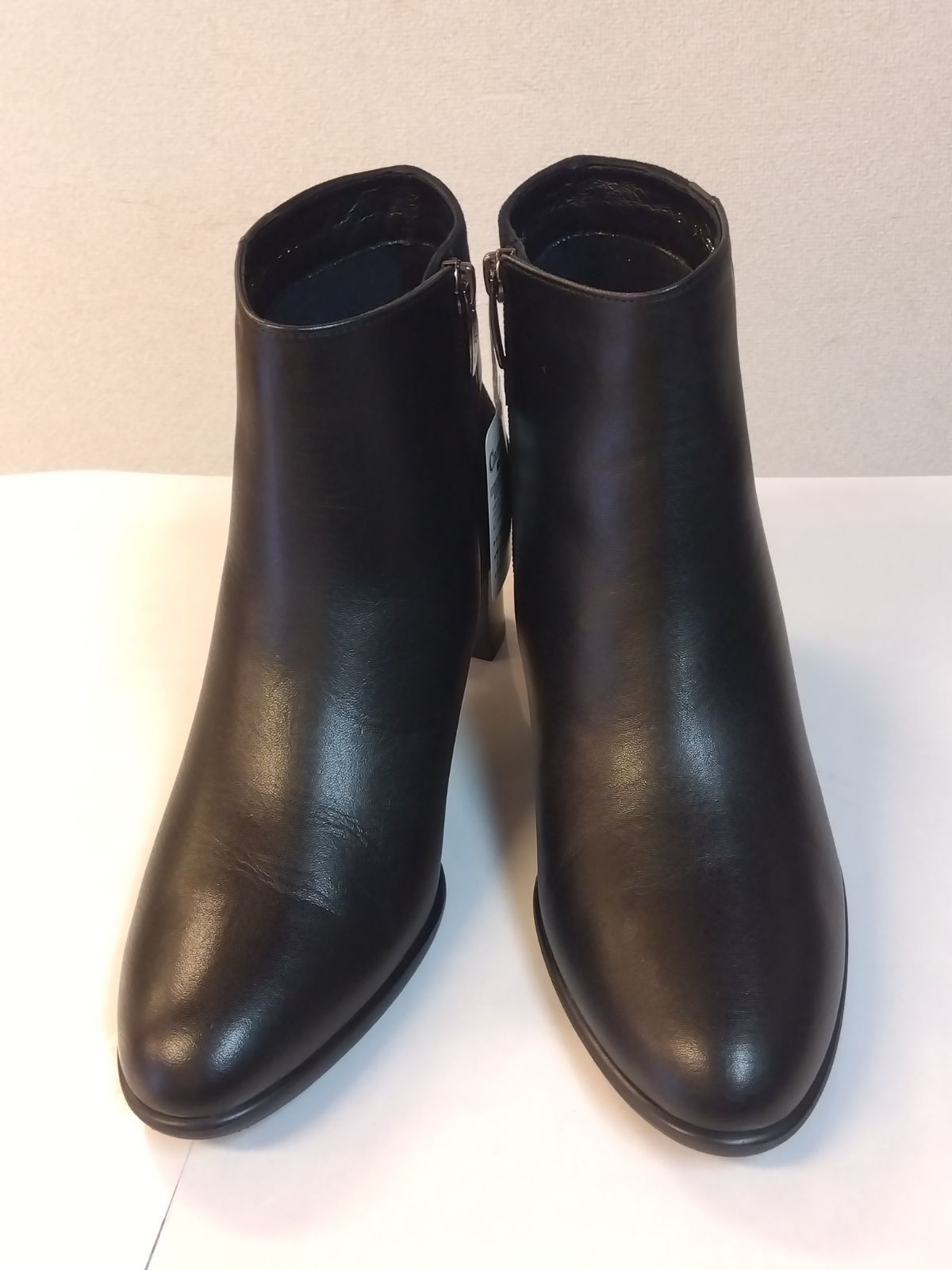 M24 Riz raffinee ♥品 RIZ リズ ラフィネ 本革ショートブーツ ブラック 24.5cmEEE