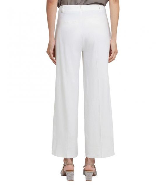 【送料無料】 エヌワイディージェイ レディース カジュアルパンツ ボトムス Morgan Wide Leg Cropped Trouser Pants White