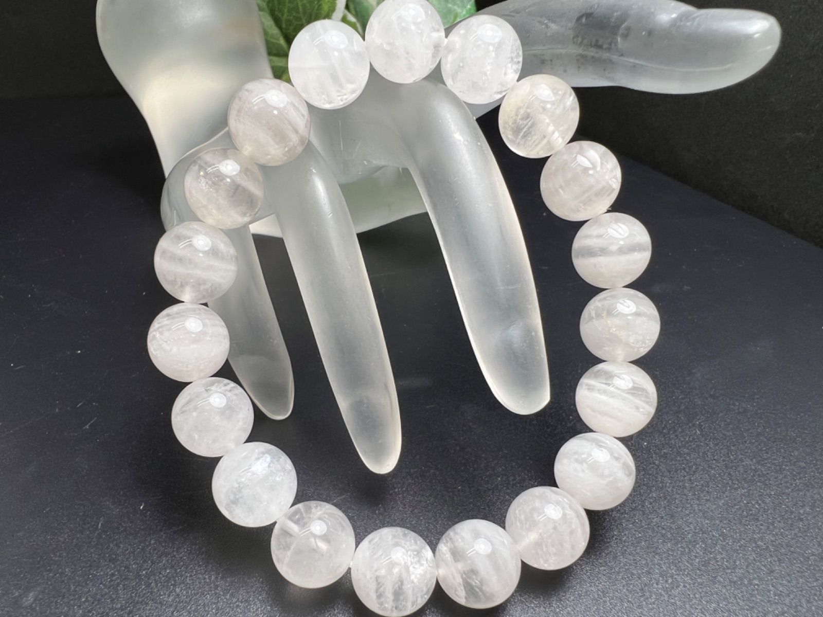 12mm アゼツライトブレスレット天然石 パワーストン キラキラ✨幸運up アゼツライトブレスレット10.5 mm天然石 パワーストン キラ