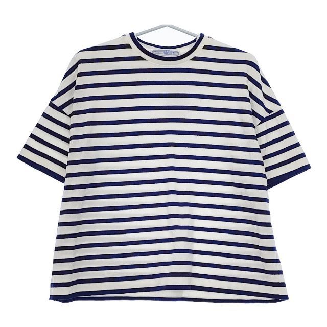 R-D.M.Co- BORDER KNIT - SEW T SHIRT ボーダー 定価26400円 no.6064 半袖Ｔシャツ カットソー ホワイト ブルー レディース マンズテーラー 5-0601S∞