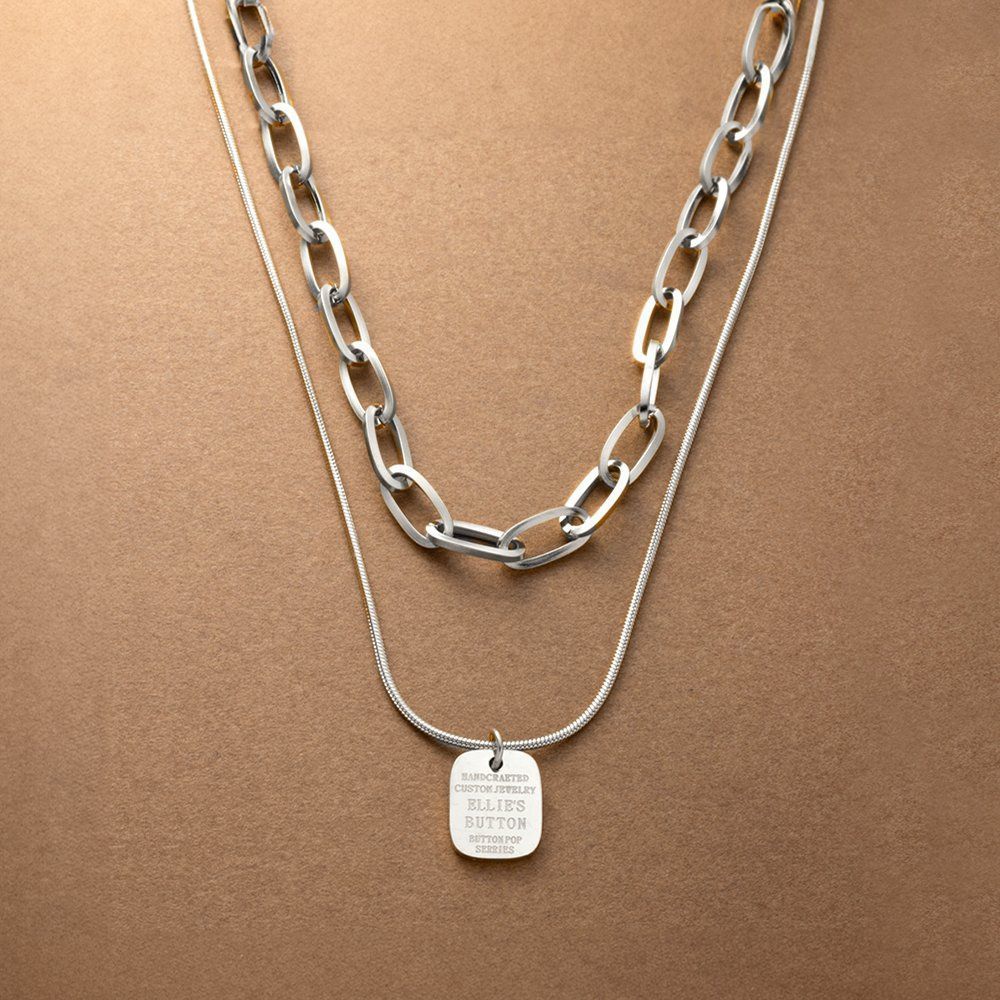 387NRa【オシャレ】2連　ネックレス　 シルバー　スネーク　チェーン 387NRa【S925】2連ネックレス スネークチェーン シルバー 上品