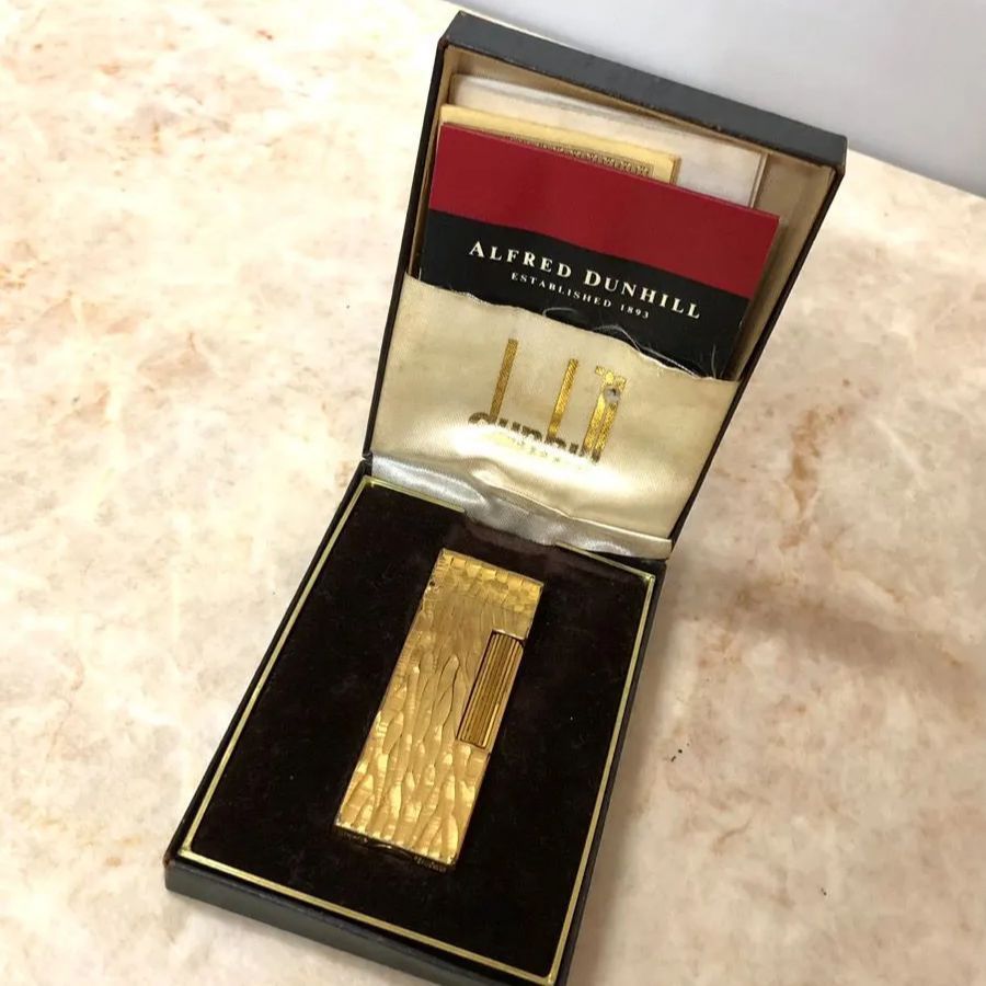 dunhill ダンヒル ガス ライター ゴールド系 - メルカリ