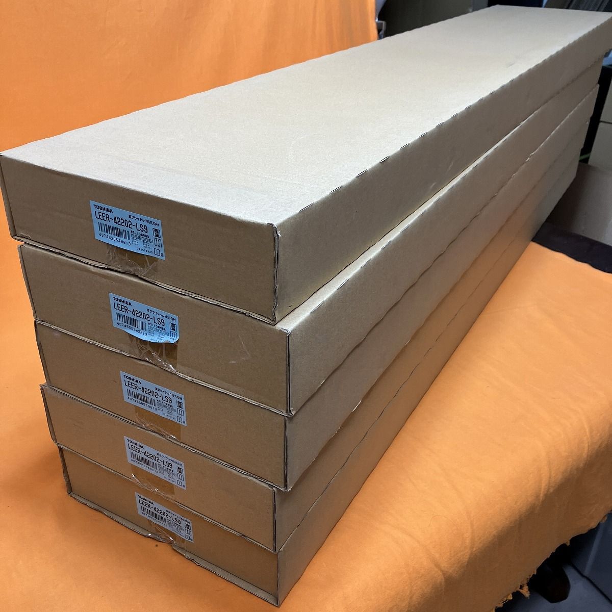 LEDベースライト器具本体 5台セット 東芝 LEER-42202-LS9 埋込 40形 W220 TENQOO