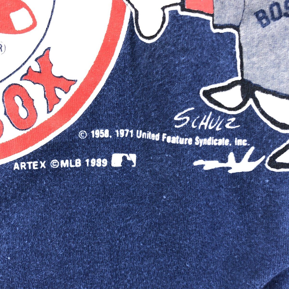 古着 80年代 アルテックス ARTEX SNOOPY スヌーピー MLB BOSTON REDSOX 