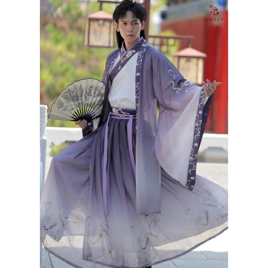 ロング丈羽織付き