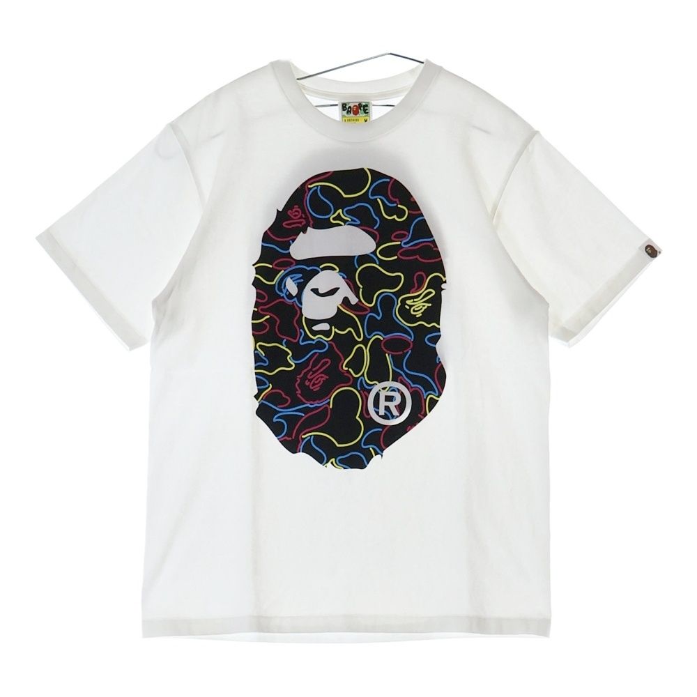 【希少XLサイズ】アベイシングエイプ☆センターアーチロゴ 入手困難 Tシャツ A BATHING APE - アベイジングエイプ Tシャツ ブラック カモフラ