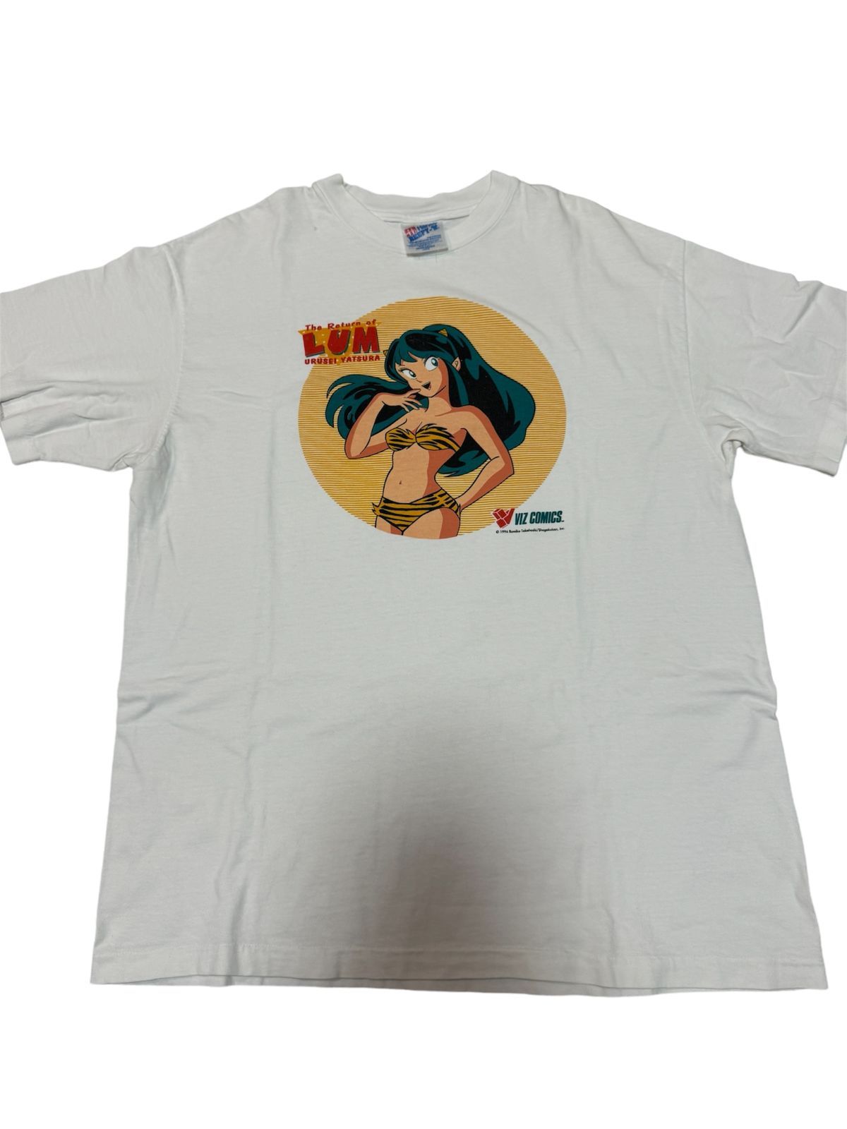 ⭐︎ヴィンテージ うる星やつら ラム Hanes製Tシャツ XL 90s ラムちゃん うる星やつら Tシャツ Lサイズ HANESボディ