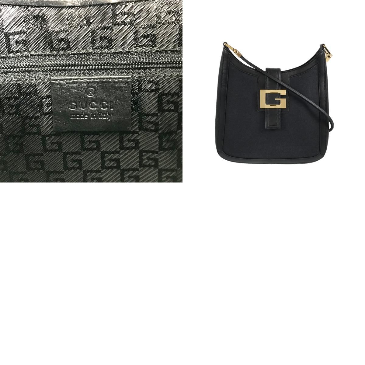 グッチ GUCCI ワンショルダー 001-4142 ブラック キャンバス