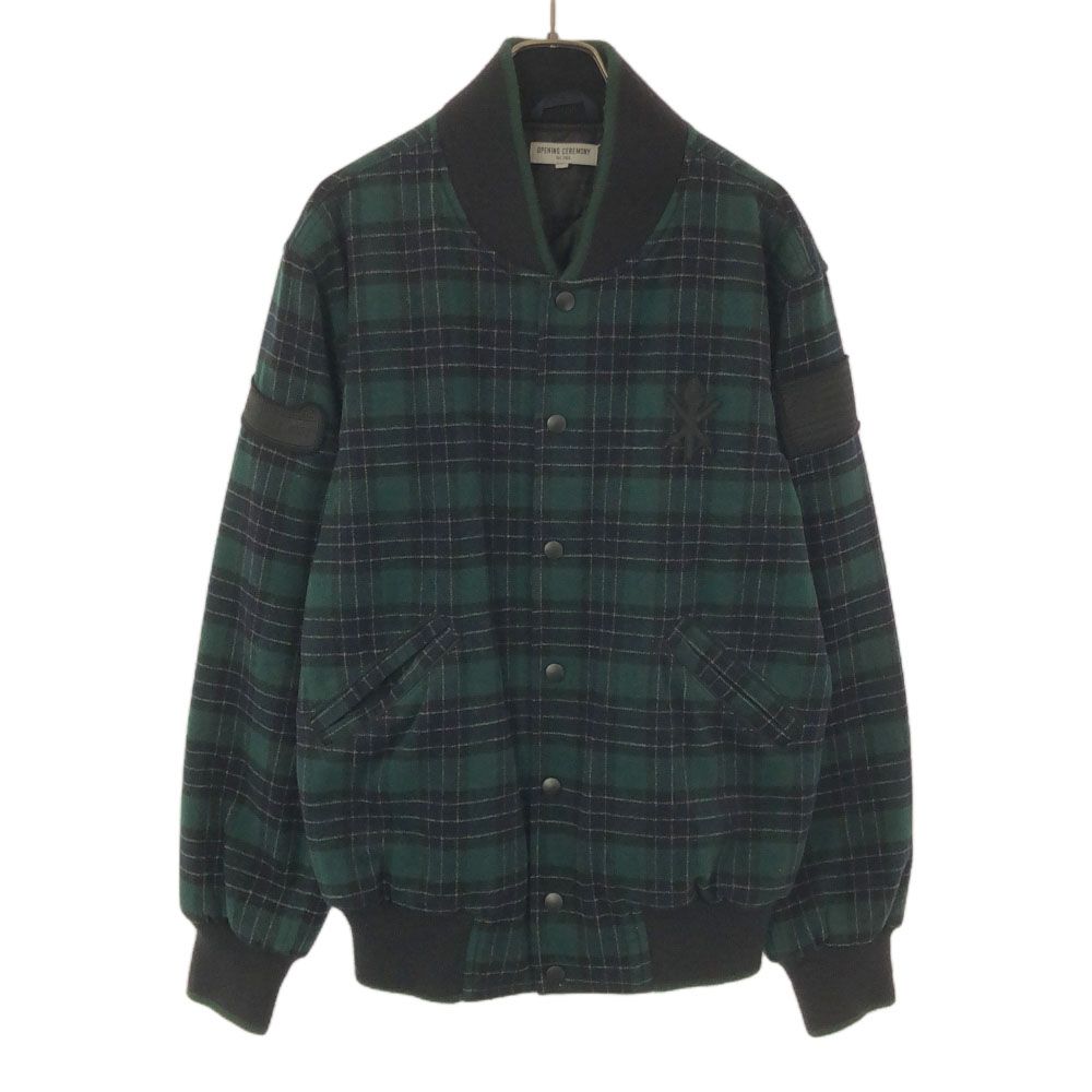 チェック グリーン ブルゾン イヴサンローラン Yves Saint Laurent