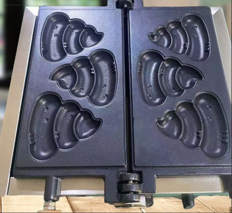 電気 うんち焼き たこ焼き器 ワッフルメーカー 3個焼き 単相 100V |業務用|飲食店|店舗用品