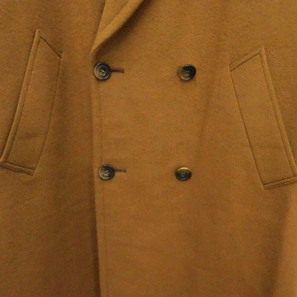 セリーヌ カシミヤ混 チェスターコート TRIESTE 52 キャメル メンズ