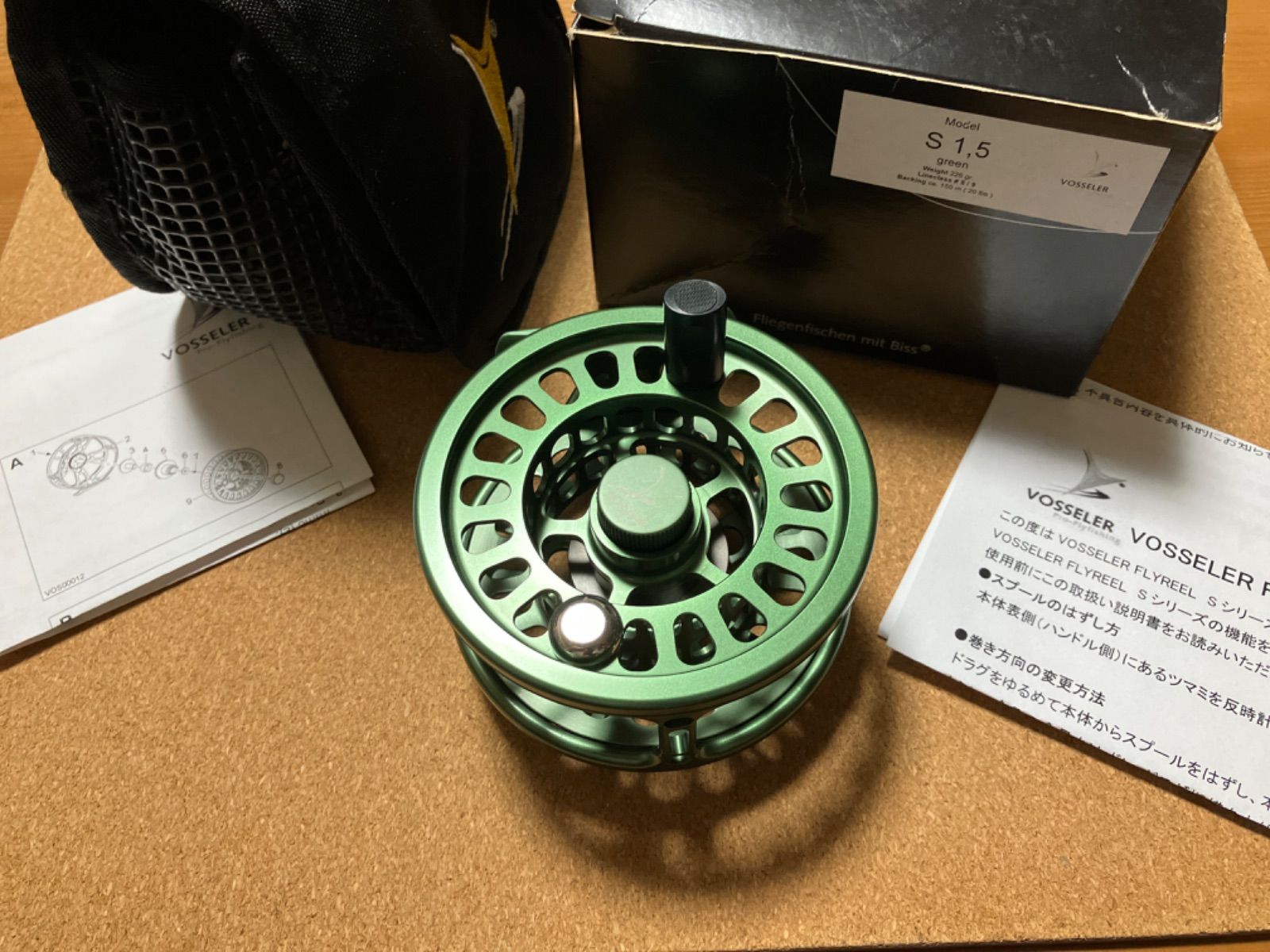 VOSSELER ヴォッセラー ボッセラー FLYREEL フライリール S 1.5 グリーン - メルカリ