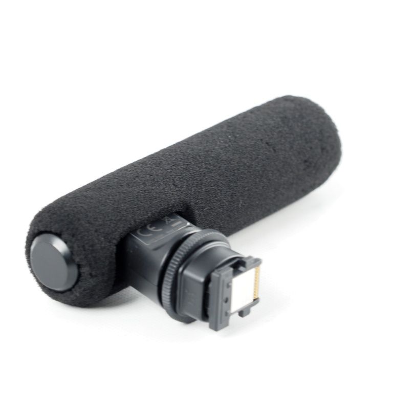 SONY カメラ用マイク ECM-GZ1M ガンズームマイクロホン ズーム連動 鋭指向性 切替 ウインドスクリーン付属 13777