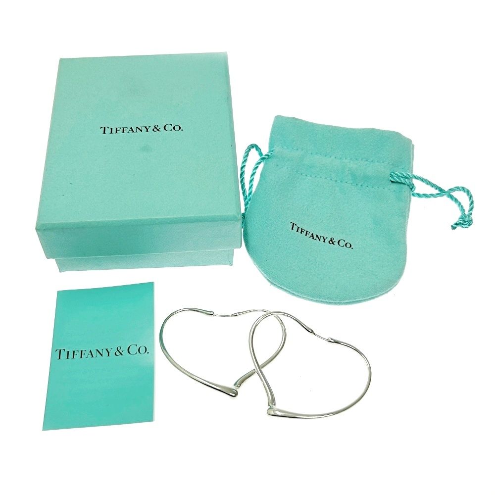 Tiffany ティファニー オープンハートフープピアス ミディアムシルバー TIFFANY&Co. Tiffany&Co ティファニー 925 SV シルバー ピアス