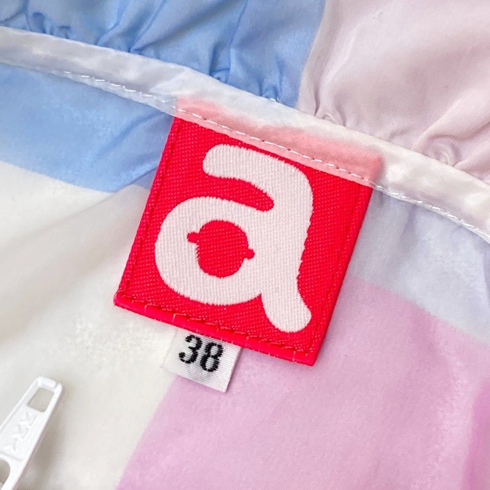 サイズ：38 ARCHIVIO アルチビオ 薄手 ナイロン 半袖 ジップジャケット