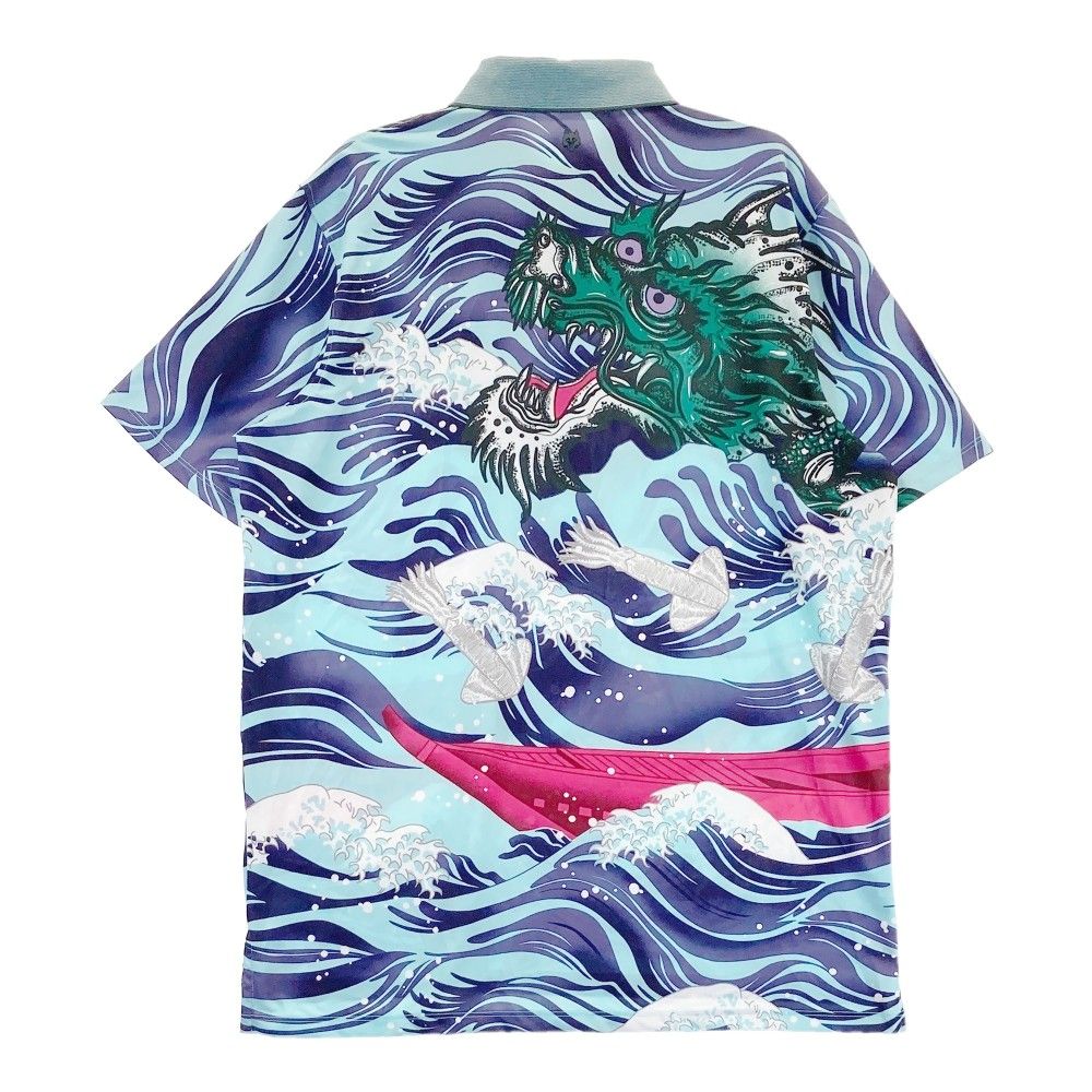 総柄 ブルー系