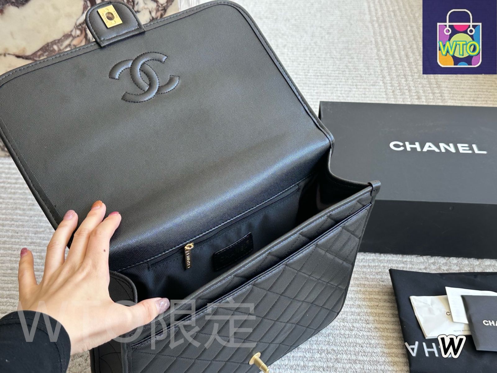 シャネル 質屋鑑定済 キャビアスキンハンドバッグ 未使用品 シャネル ココハンドル キャビアスキン 30番台 | Ante