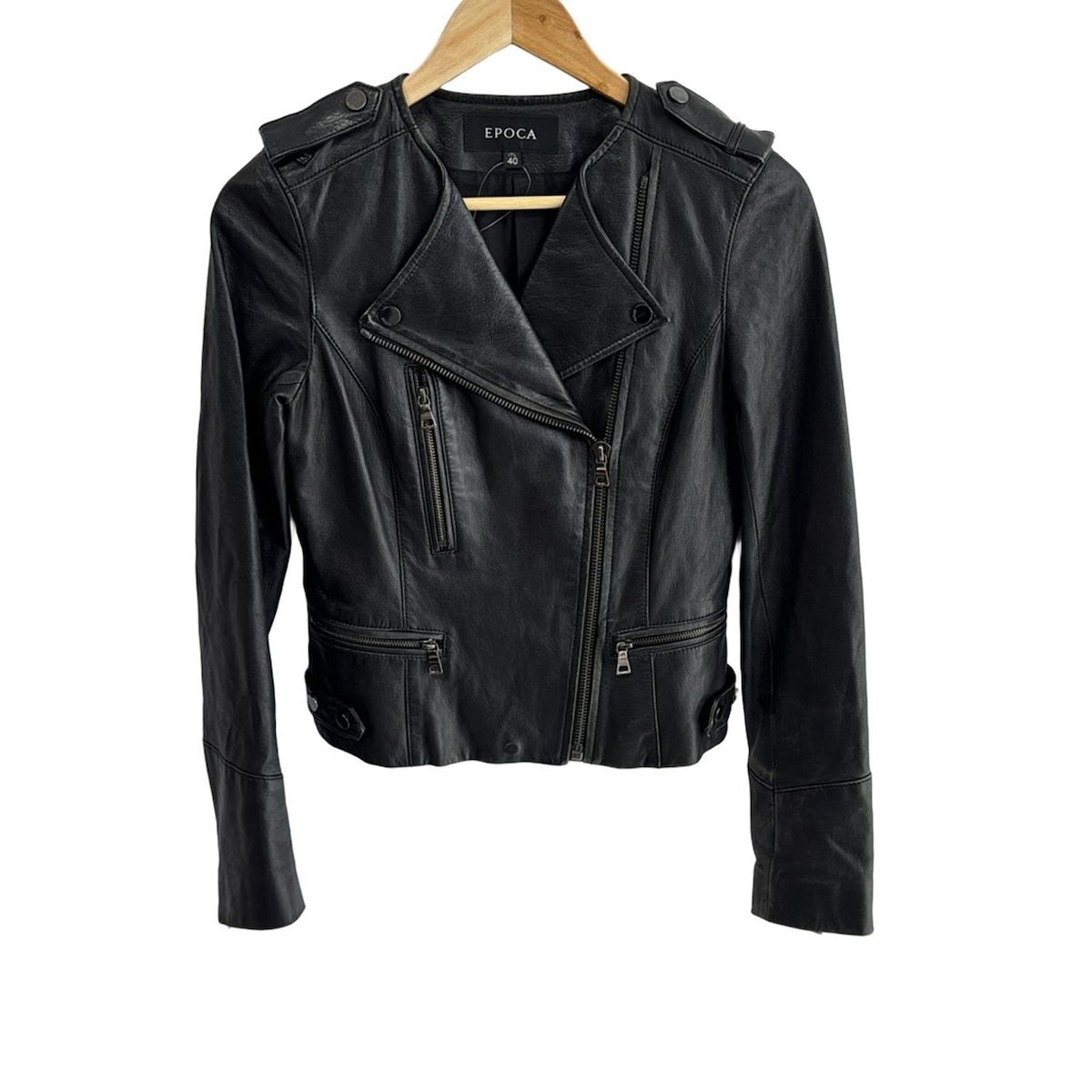 エポカ EPOCA ジャケット ブルゾン サイズ40 M 黒 レディース 冬物 美品 エポカ EPOCA ブルゾン サイズ40 M - 黒 レディース 七分袖⁄シースルー