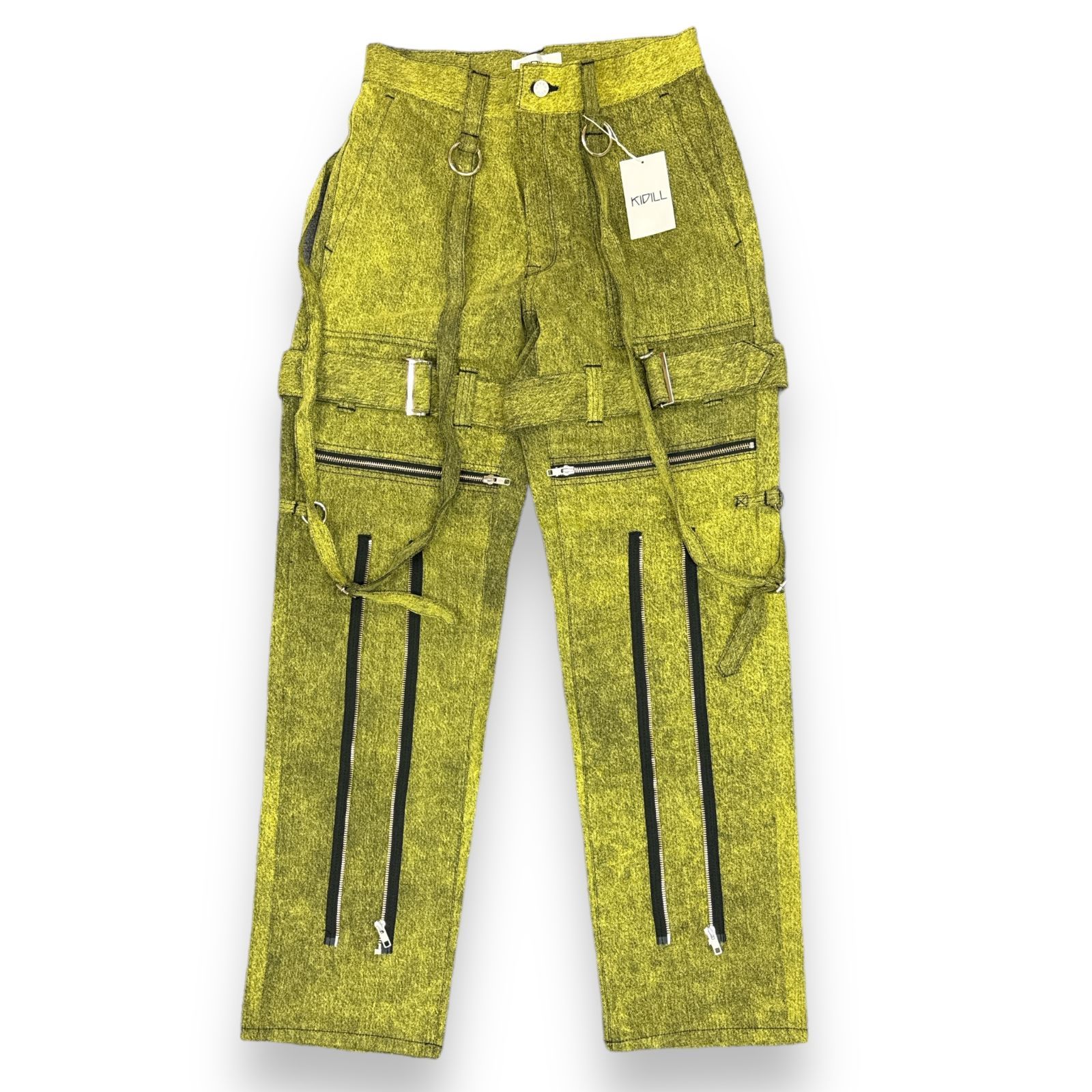 定価99000円 新品 KIDILL 23AW Chemical Denim Pants ケミカルデニムパンツ ジーンズ キディル KL772  イエローケミカル - メルカリ