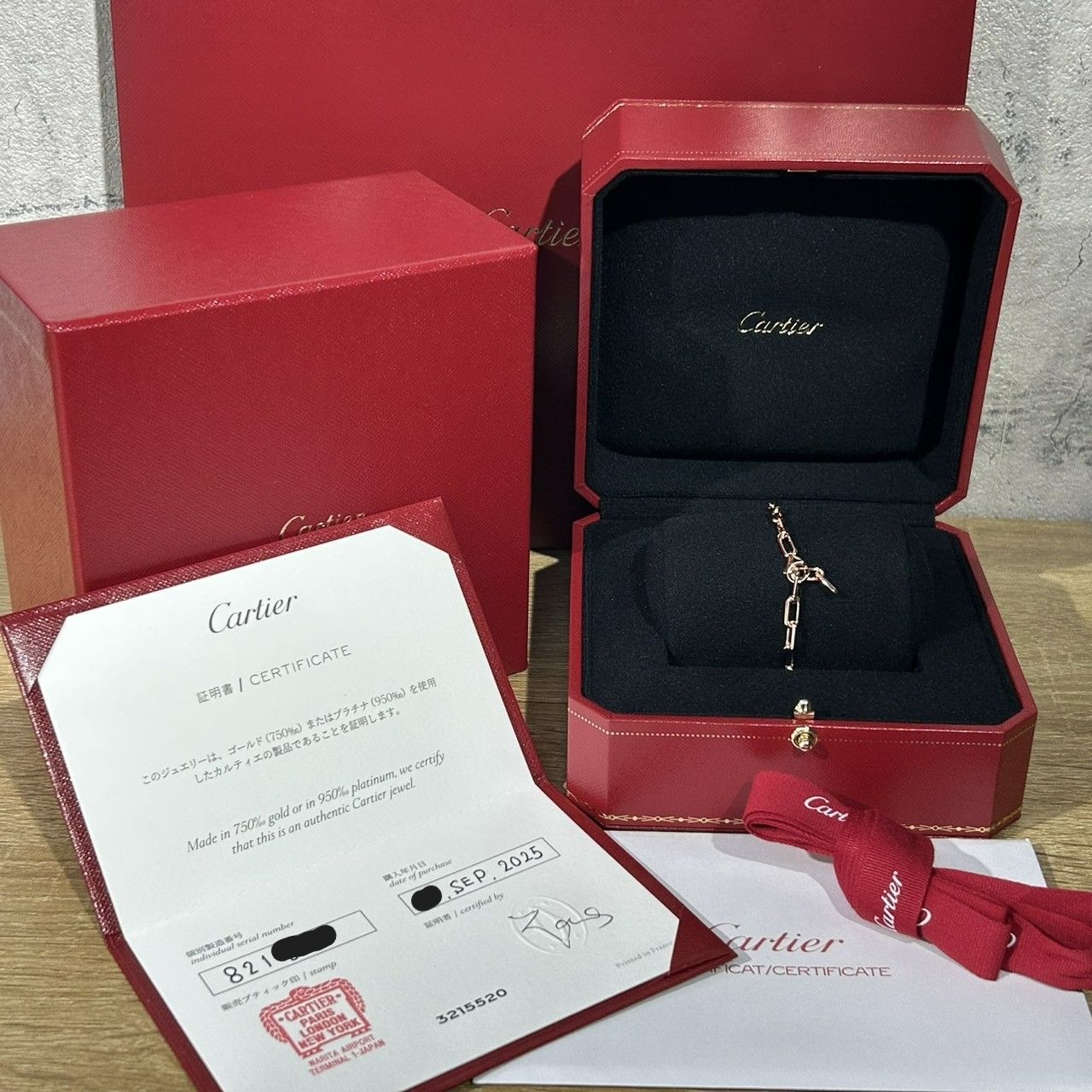 新品未使用 Cartier カルティエ K18 750 PG サントス ドゥ カルティエ