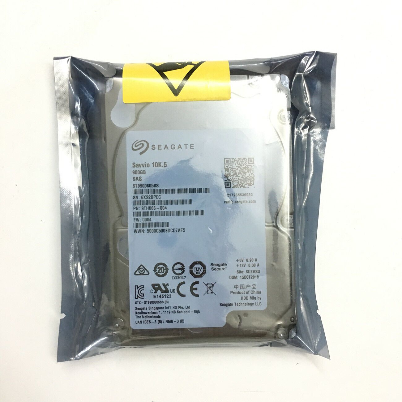 ST9900805SS Seagate 10K.5 900GB 64MB 6Gb 2.5インチ SAS ハードドライブ ジェネリック