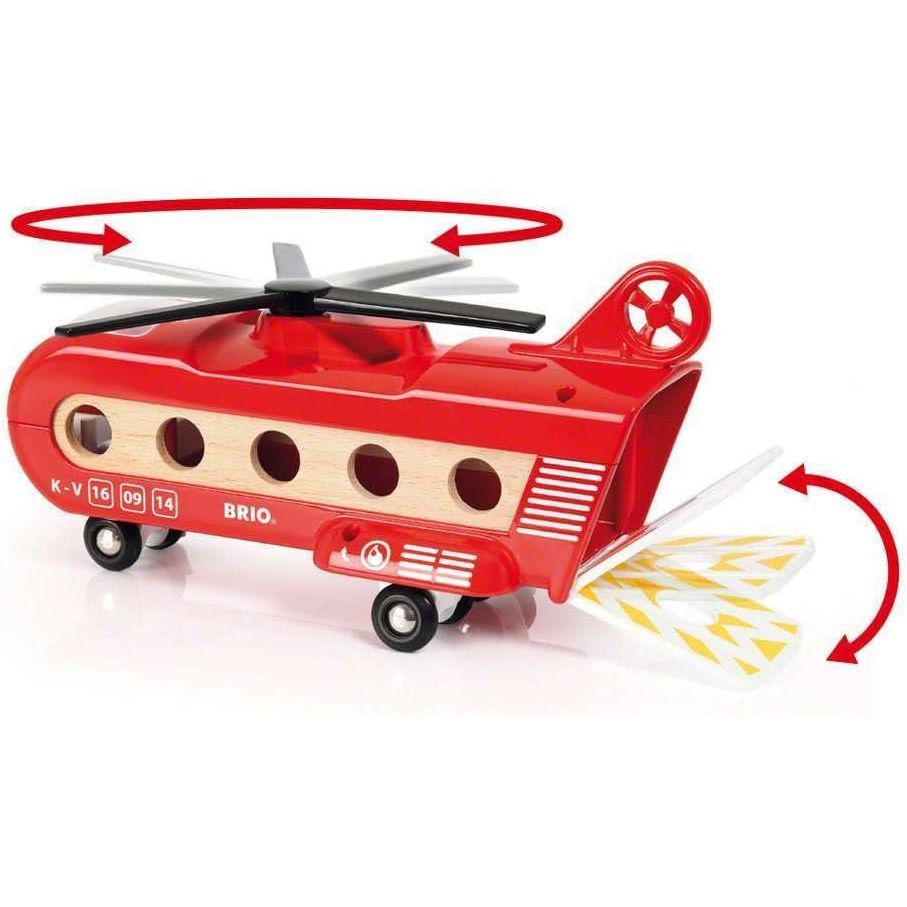 BRIO(ブリオ) ブリオワールド カーゴヘリコプター 全8ピース