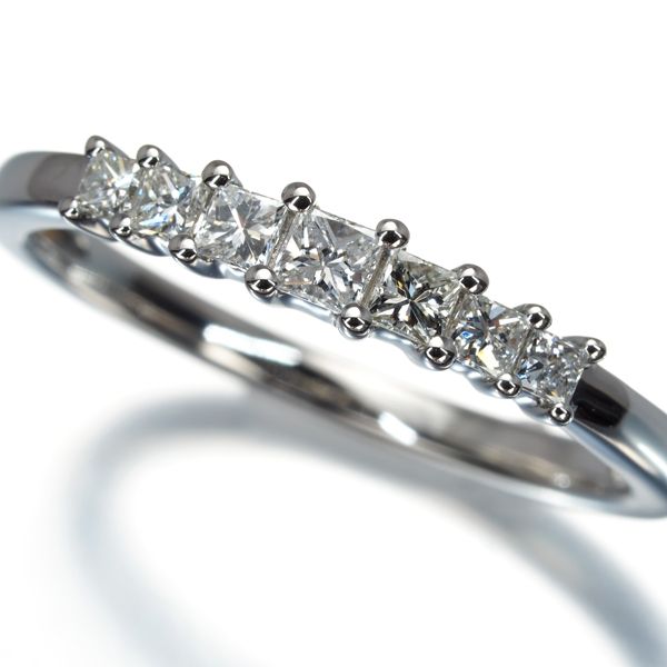 GSTV リング ダイヤ ダイヤモンド 0.35ct プリンセスカット 7P 16.5号 Pt950 177807
