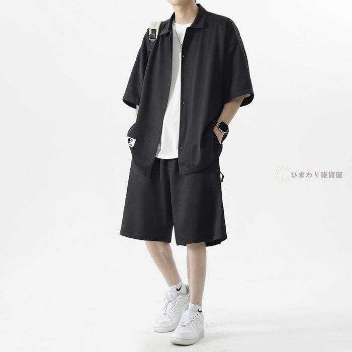 セットアップ メンズ 半袖 夏 上下セット 接触冷感 男女兼用 薄手