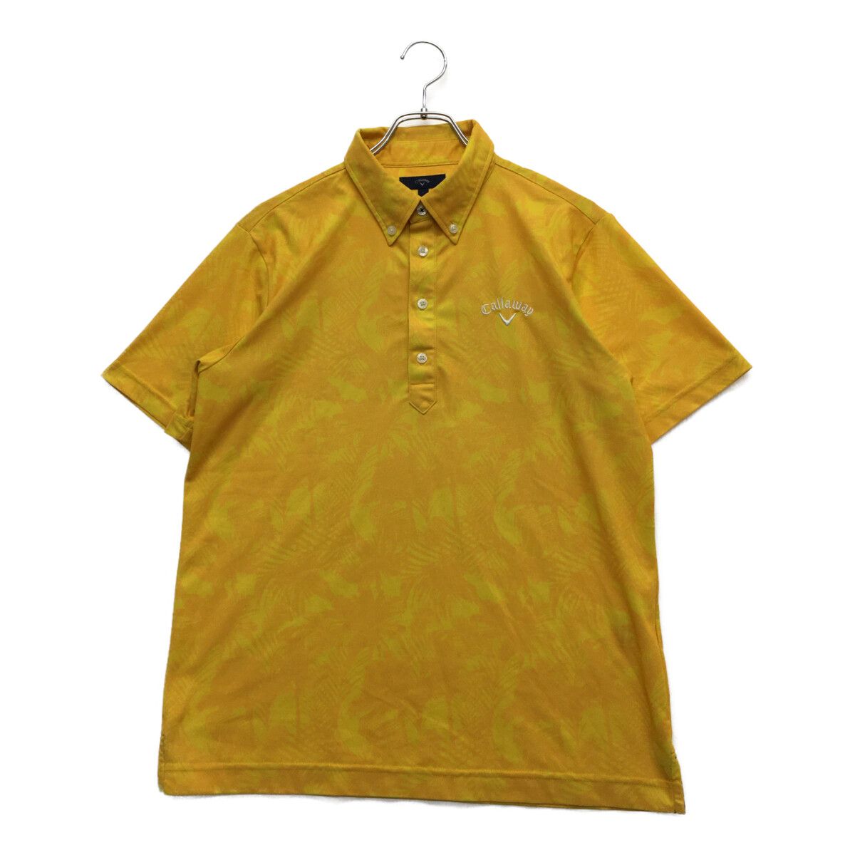 中古 メンズ キャロウェイ Callaway 半袖ポロシャツ L 黄