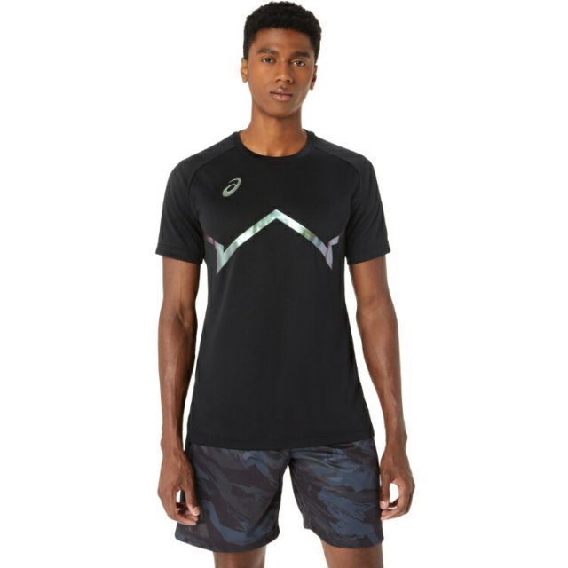 asics アシックス DRY PRINT SHORTSLEEVE SHI パフォーマンスブラック 4XL 2063A290 1 | スポーツ スポーツウェア バスケットボール ドライプリント ウエア ト ップス 半袖 シャツ Tシャツ ユニセックス ス