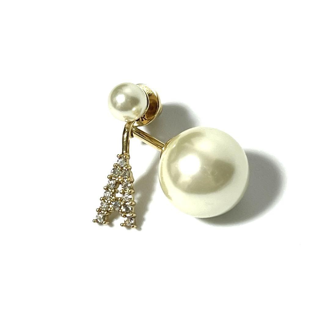 イニシャルA】ディオール MyABC DIOR トライバル シングル ピアス 
