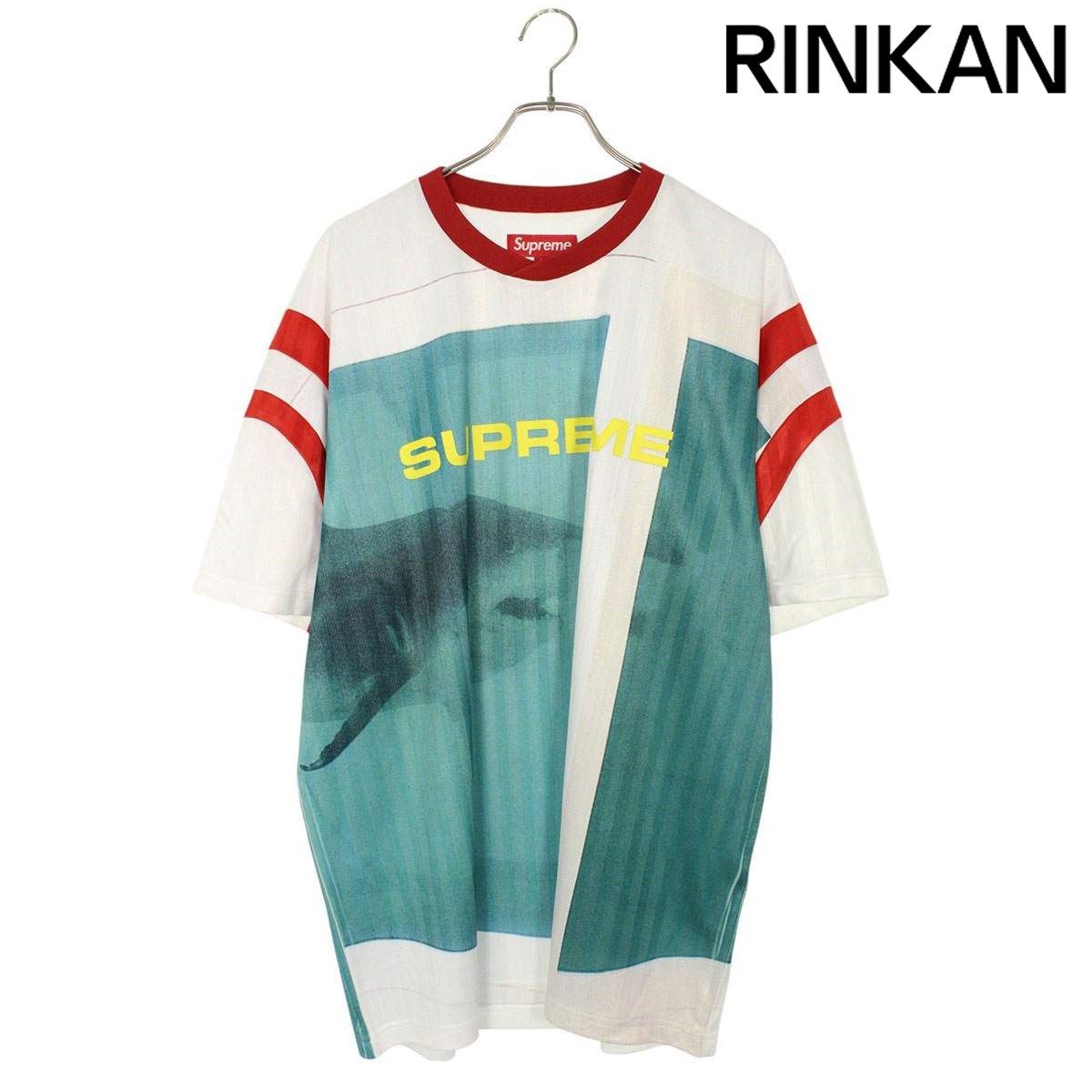 シュプリーム 25SS Damien Hirst Soccer Jersey ダミアンハーストサッカージャージ―Tシャツ メンズ L