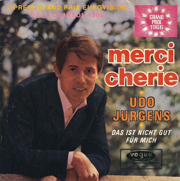 Juergen Teller WOO ウー　美品 英7” Udo Jurgens Merci Cherie DV14467 Vogue Schallplatten