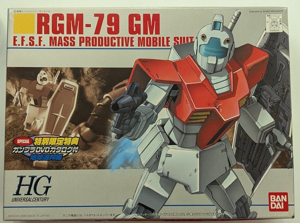 HG RGM-79 GM 6点セット・特別限定特典DVD付き HG RGM-79 GM